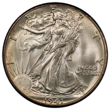 1941 50C Walking Liberty Half Dollar PCGS MS67 (CAC)