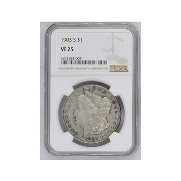 1903-S Morgan Dollar S$1 NGC VF25