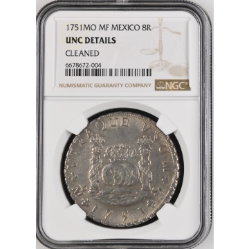 1751MO MF MEXICO 8R NGC UNC Details