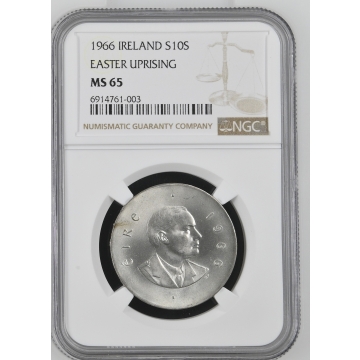 1966 IRELAND EASTER UPRISING 10S NGC MS65