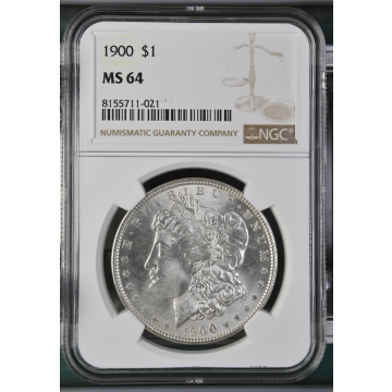 1900 Morgan Dollar S$1 NGC MS64