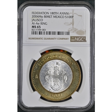 2004MO MEXICO JALISCO 100P NGC MS65