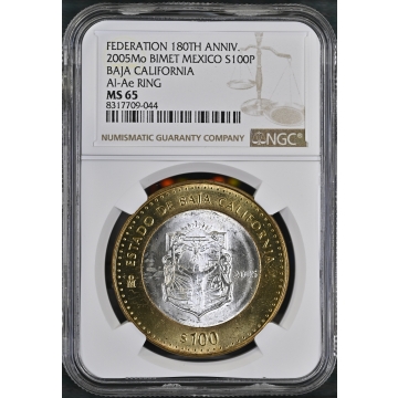 2005MO MEXICO BAJA CALIFORNIA 100P NGC MS65