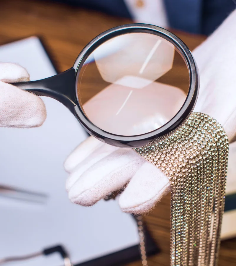 Gold being tested