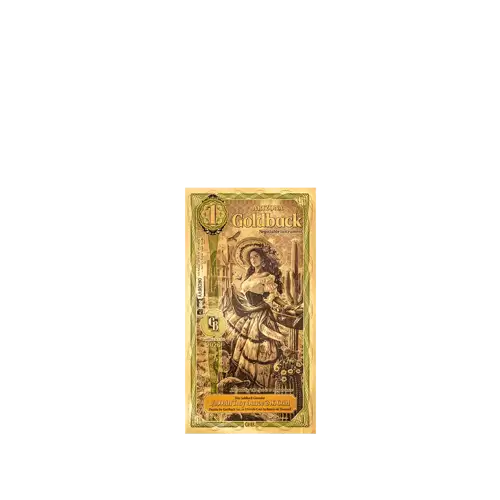Arizona 1 Goldback 1/1000oz Aurum Gold Note