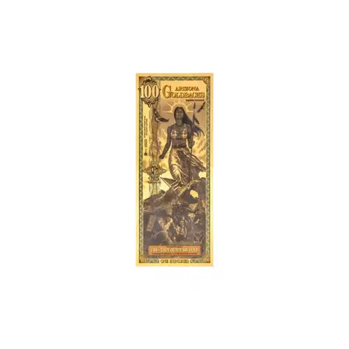 Arizona 100 Goldback 1/10oz Aurum Gold Note