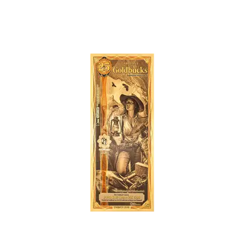 Arizona 25 Goldback 1/40oz Aurum Gold Note