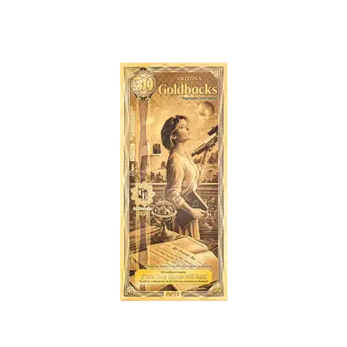 Arizona 50 Goldback 1/20oz Aurum Gold Note
