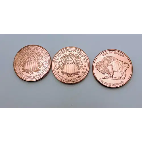 Random 1 Oz Copper Round .999 AVDP (2)
