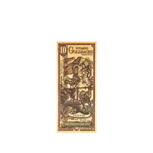Wyoming 10 Goldback 1/100oz Aurum Gold Note