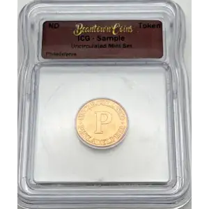 The Beantown Coins Sample Slab ICG Slabbed USA Mint Set Token BU UNC Uncirculated