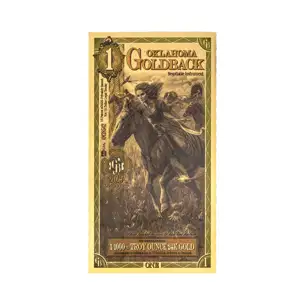 Oklahoma 1 Goldback 1/1000oz Aurum Gold Note
