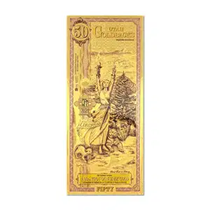 Utah 50 Goldback 1/20oz Aurum Gold Note