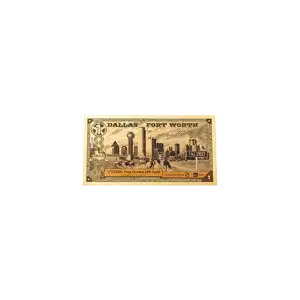 2025 Dallas TX 1 Goldback 1/1000oz Aurum Gold Note