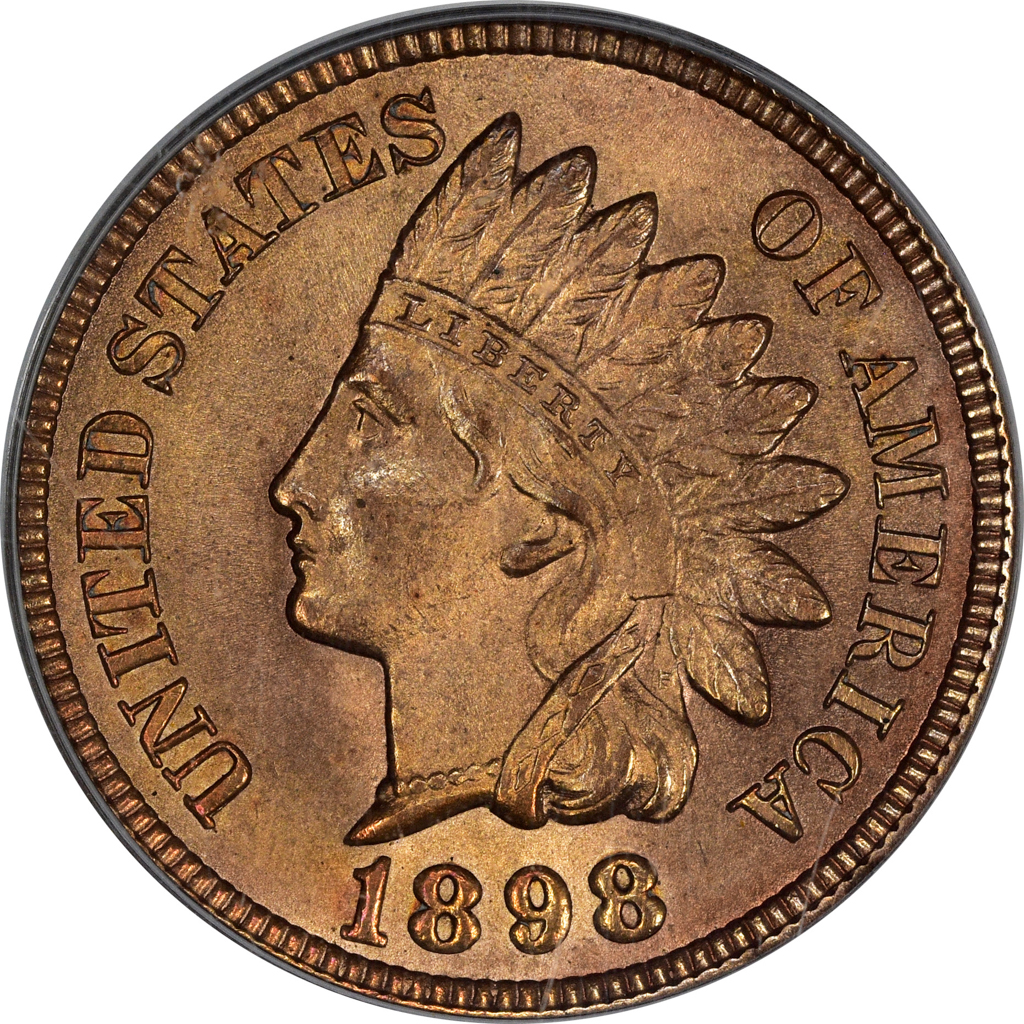 1898 Indian Head Cent Obverse
